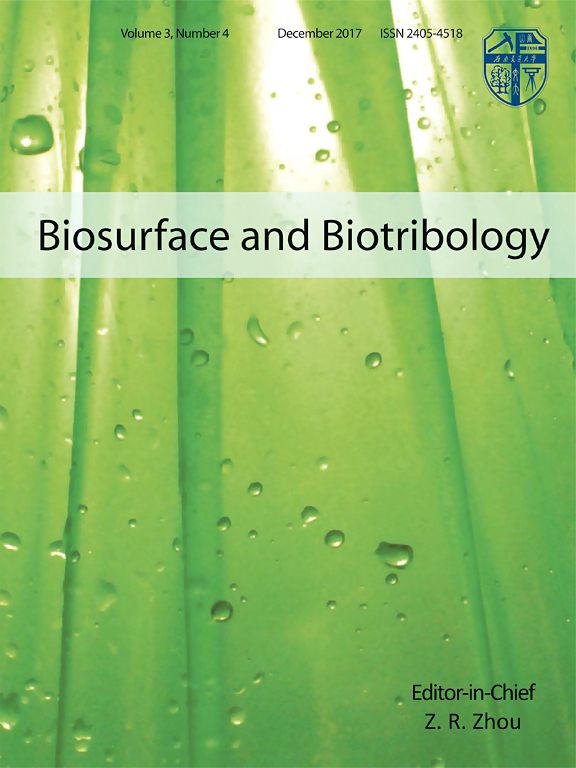 Go to journal home page - Biosurface and Biotribology